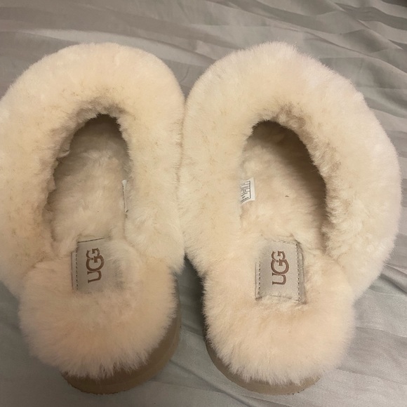 Shoes | Brown Fur Ugg Slippers | Poshmark